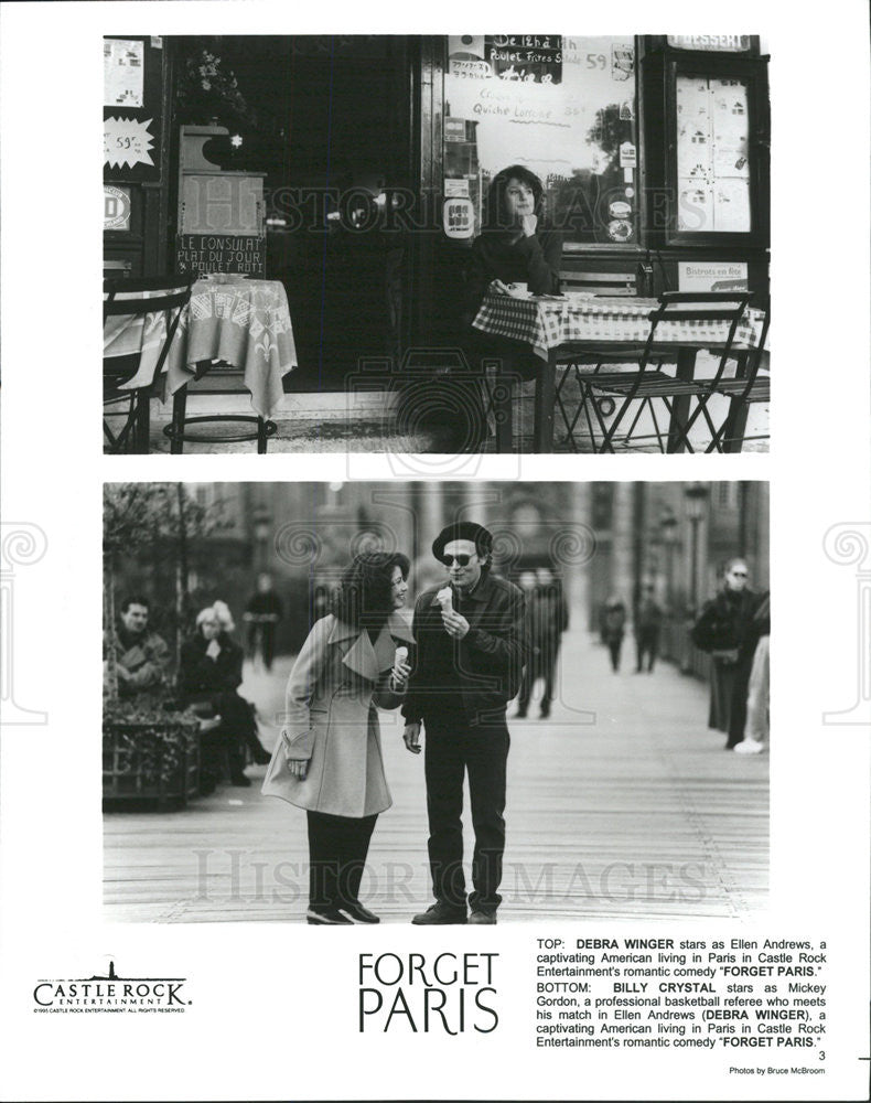 1995 Press Photo Debra Winter Actress Billy Crystal Actor Comedy Forget Paris - Historic Images