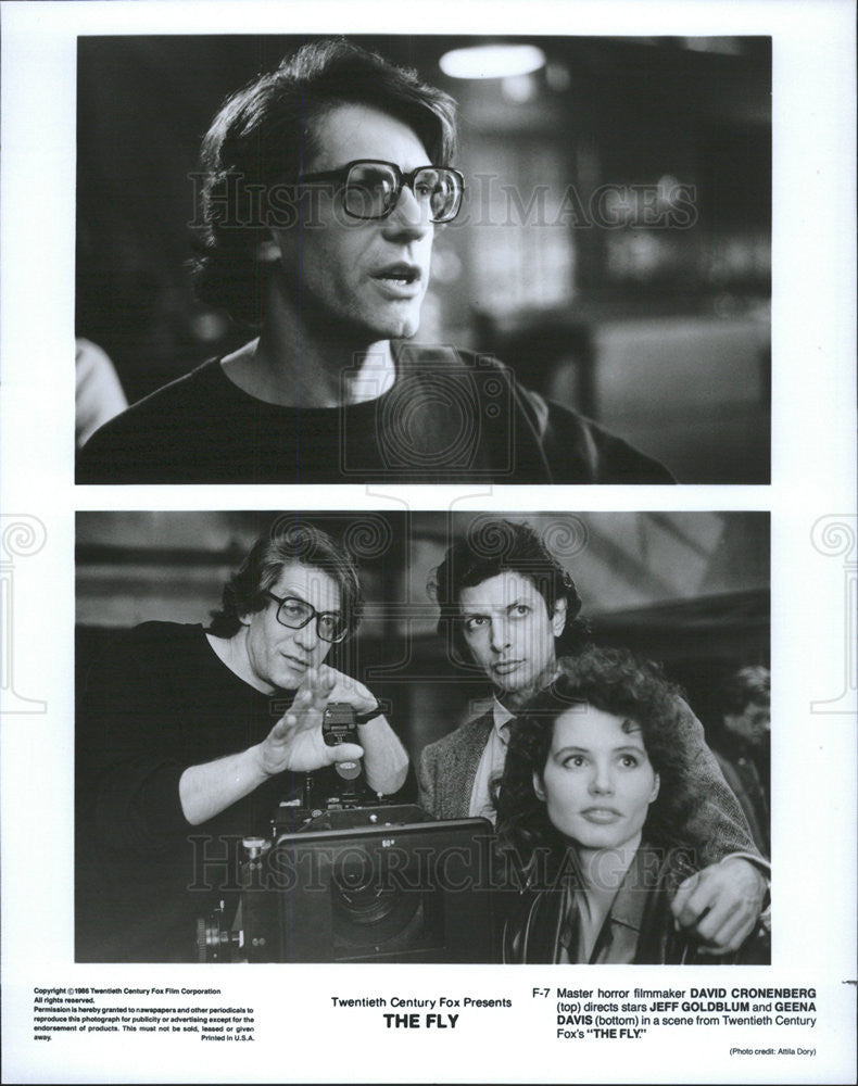 David Cronenberg Jeff Goldblum Geena Davis The Fly 1986 Vintage Promo ...