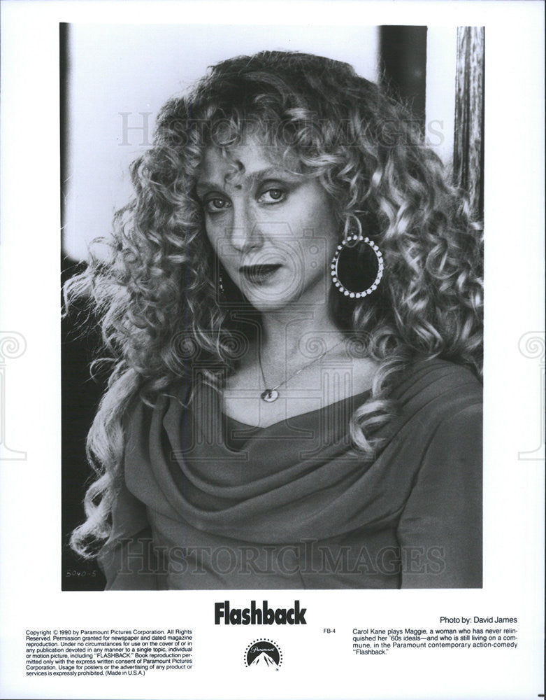 1990 Press Photo Carol Kane Flashback - Historic Images