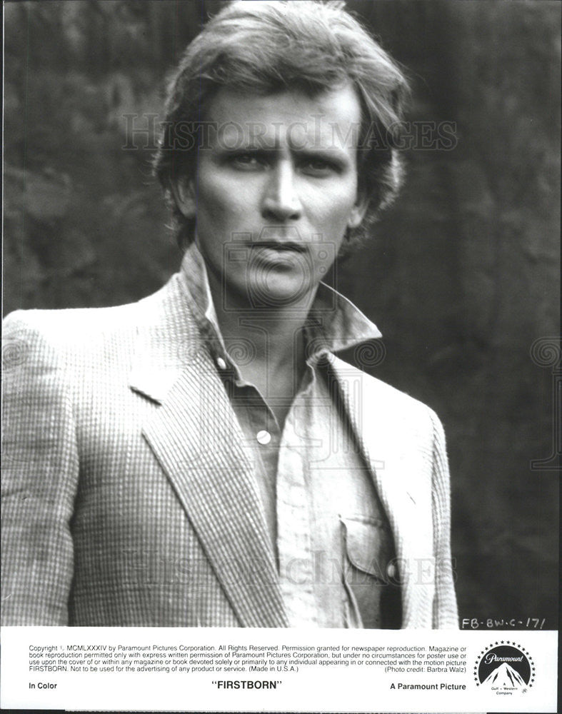 1984 Press Photo Firstborn Peter Weller - Historic Images