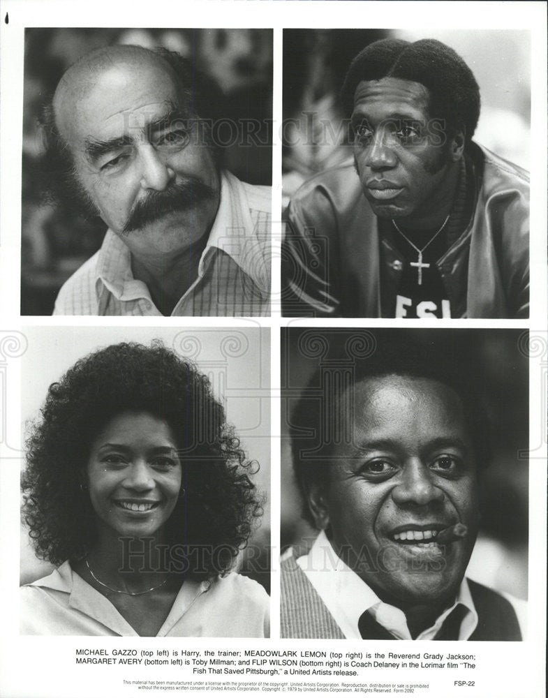 1979 Press Photo Michael Gazzo Meadowlark Lemon &quot;The Fish That Saved Pittsburgh&quot; - Historic Images