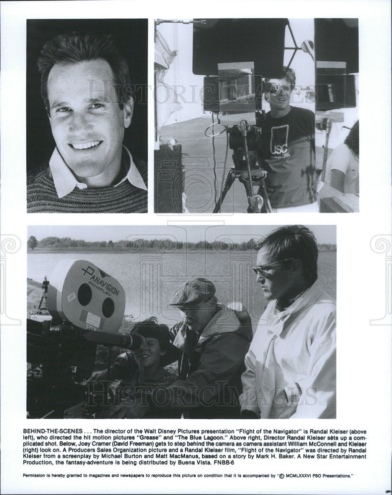 1986 Press Photo &quot;Flight Of The Navigator&quot; Director Randal Kleiser - Historic Images