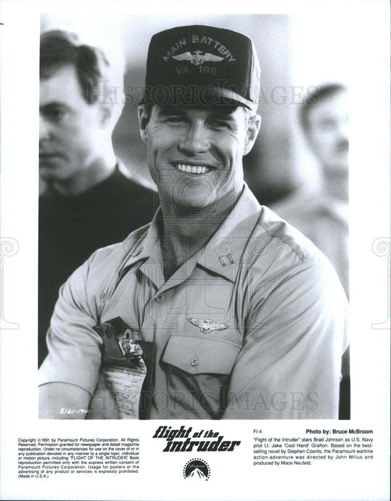 1991 Press Photo Brad Johnson as Jake Grafton In Flight Of The Intruder - Historic Images