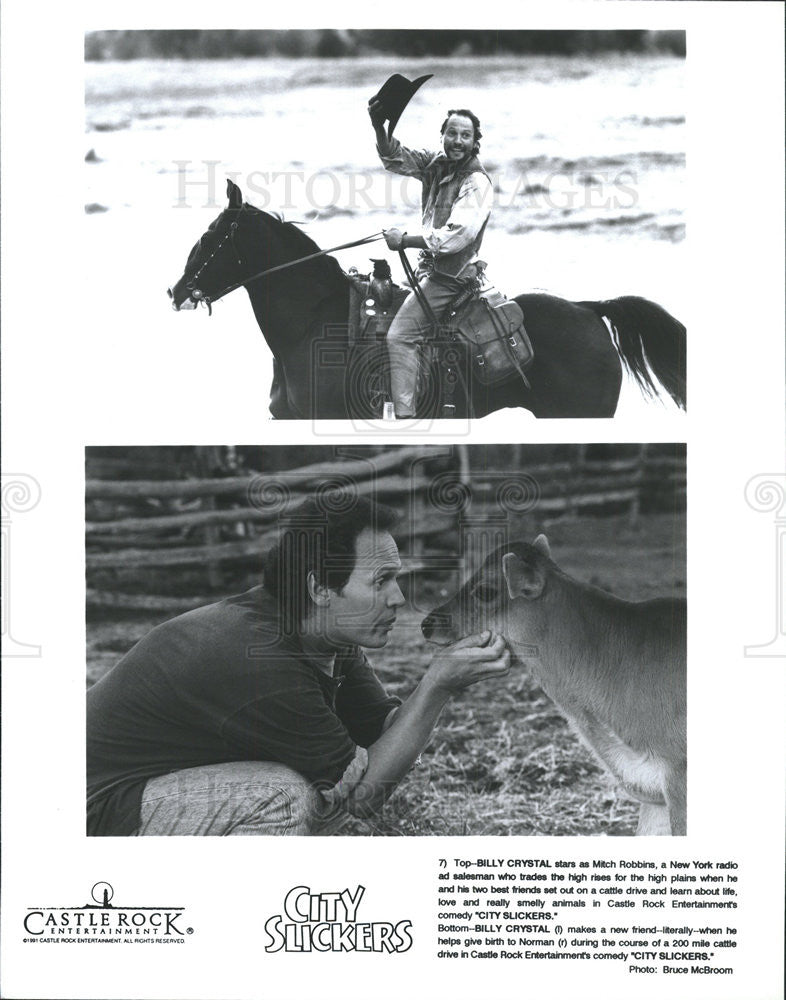 1991 Press Photo Billy Crystal Stars In City Slickers - Historic Images