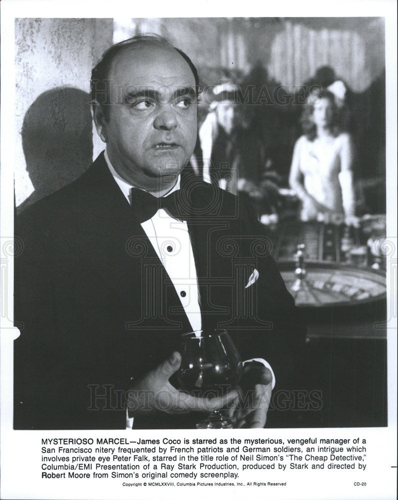 1978 Press Photo James Coco Stars In The Cheap Detective - Historic Images