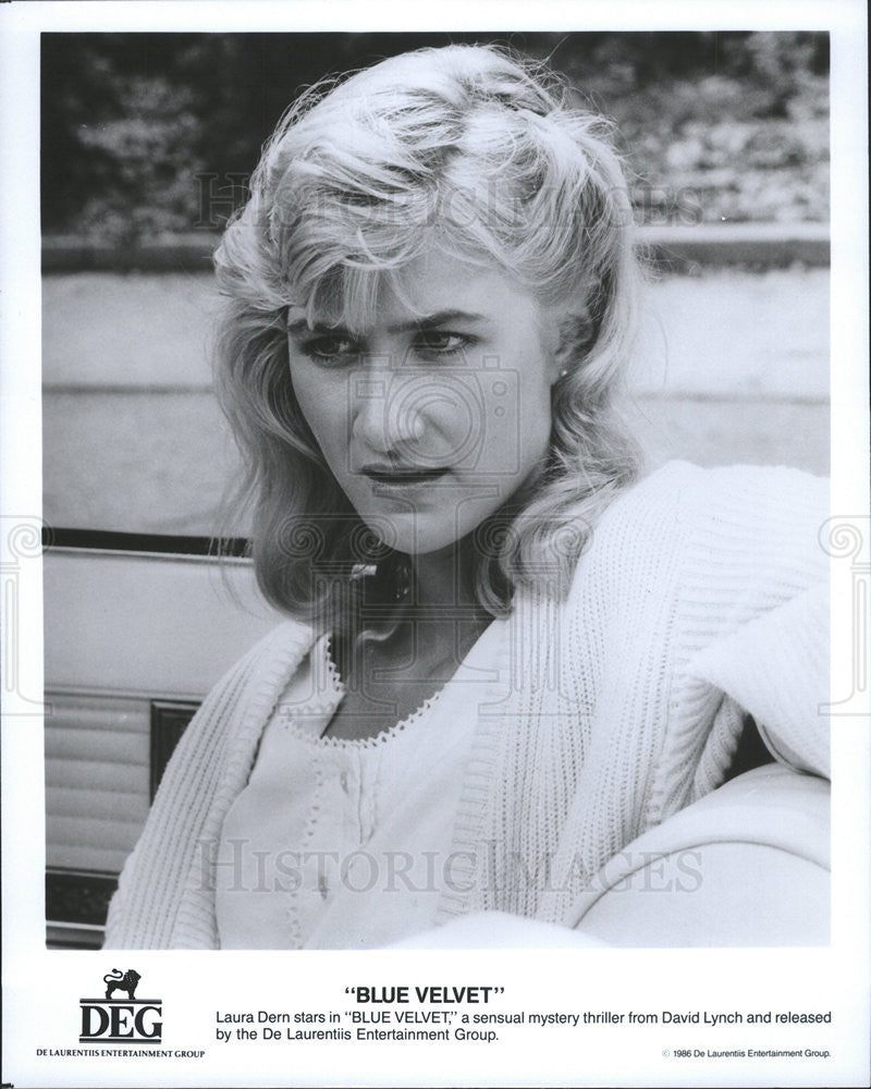 1986 Press Photo Laura Dern Actress Blue Velvet - Historic Images
