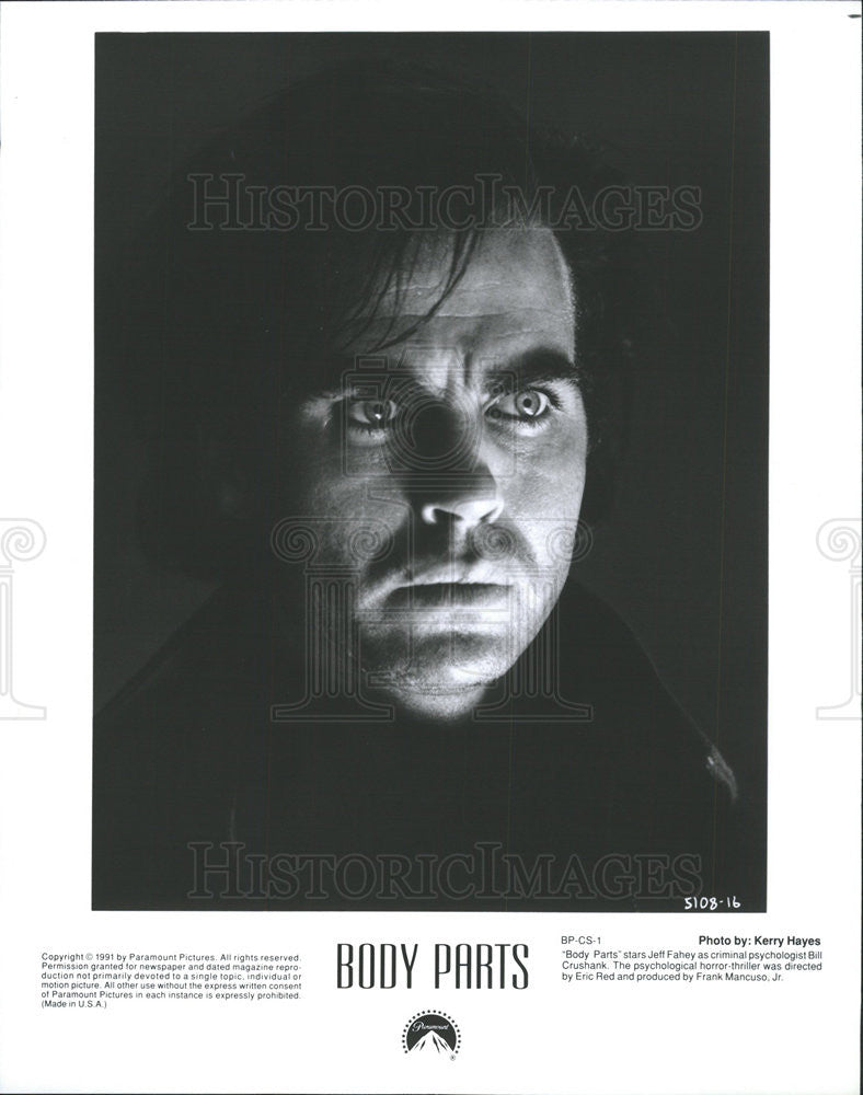 1991 Press Photo Jeff Fahey in &quot;Body Parts&quot; - Historic Images