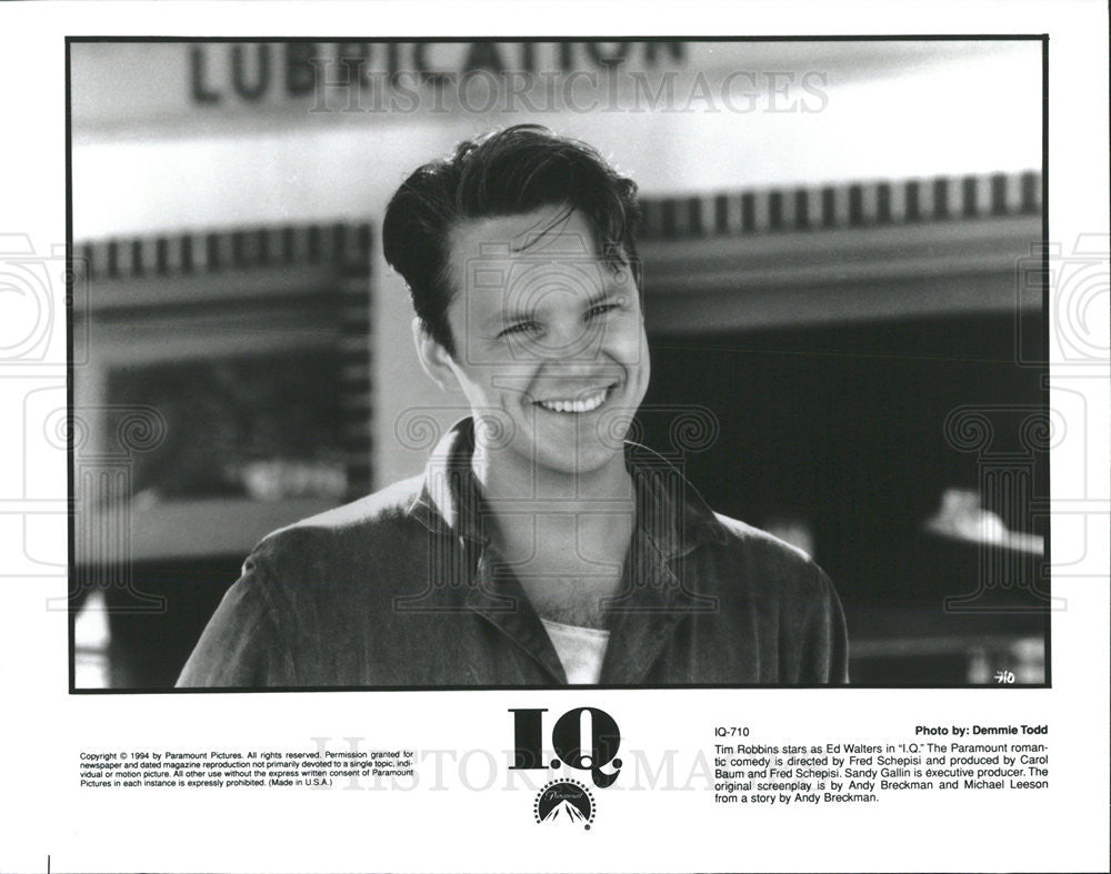 1994 Press Photo Tim Robbins Actor I.Q. - Historic Images