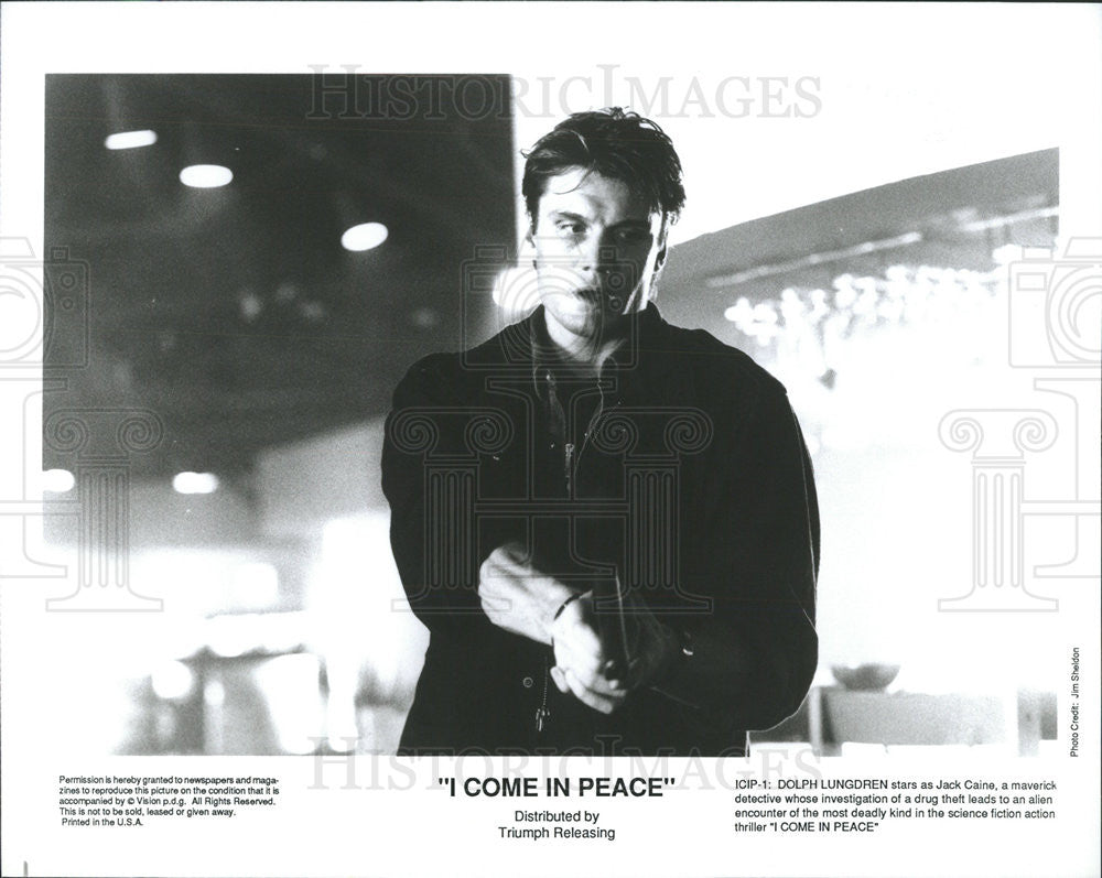 1990 Press Photo I Come in Peace Dolph Lungdren - Historic Images