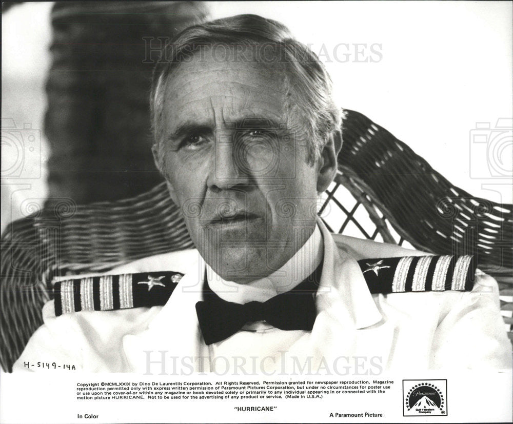 1979 Press Photo Jason Robards Actor Hurricane Romance Epic Adventure Film Movie - Historic Images