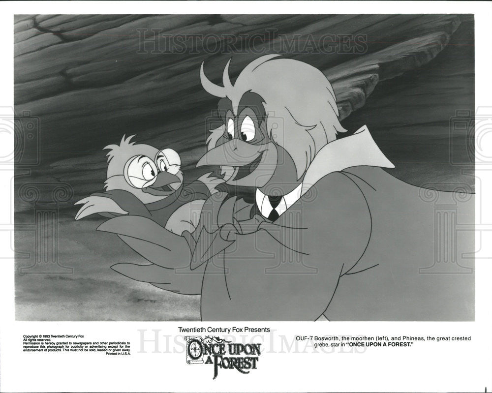 1993 Press Photo Once Upon a Forest (Animation) - Historic Images