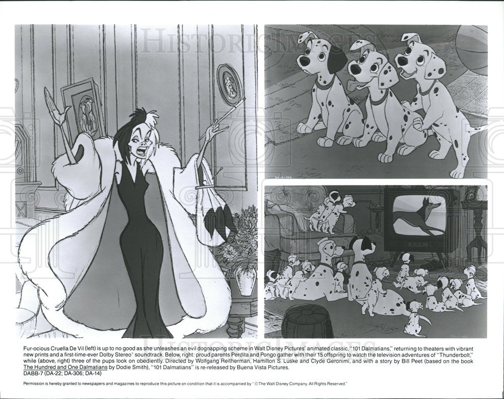 Press Photo 101 Dalmatians (Animation) - Historic Images