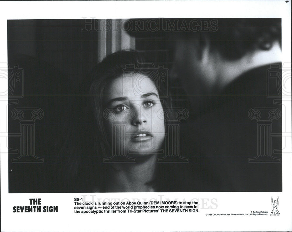 1988 Press Photo Demi Moore as Abby Quinn &quot;The Seventh Sign&quot; - Historic Images