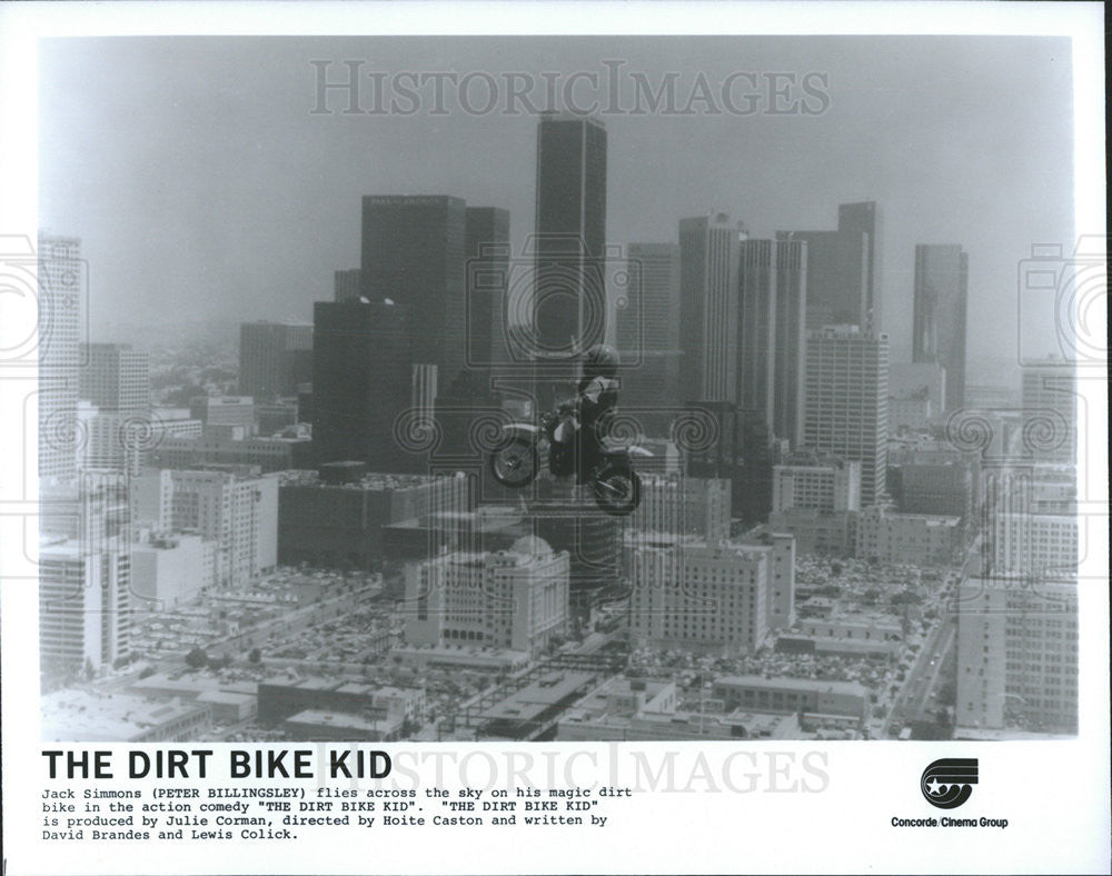 1985 Press Photo The Dirt Bike Kid Peter Billingsley - Historic Images