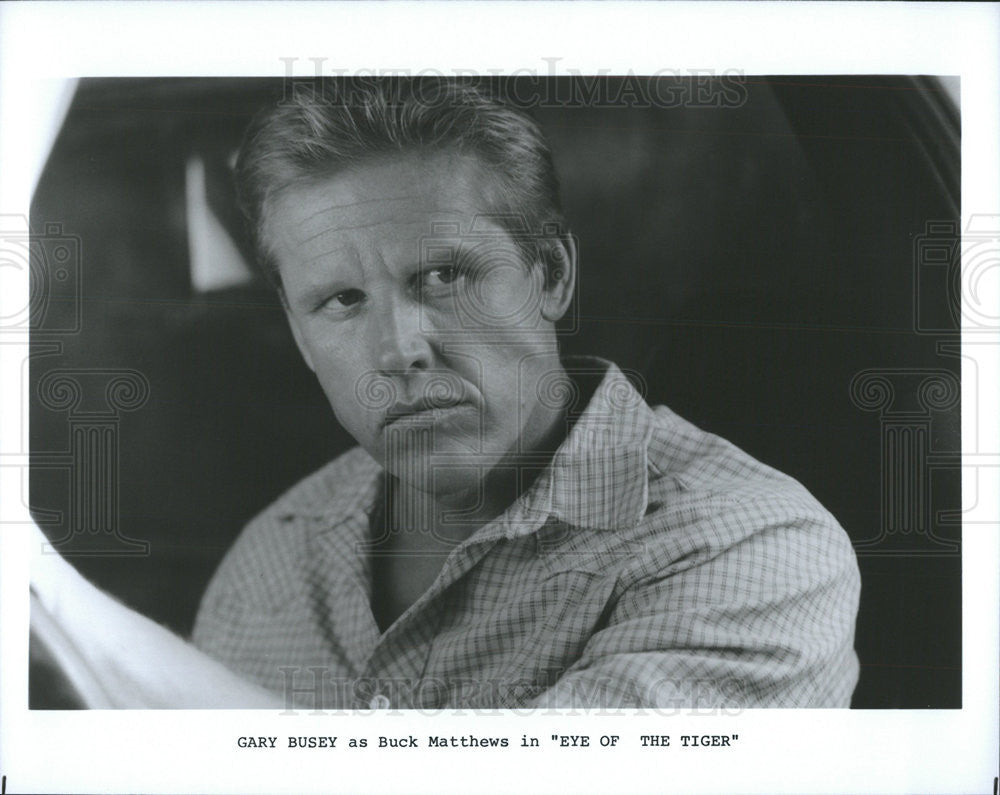 Press Photo Gary Busey Stars As Buck Matthews In &quot;Eye Of The Tiger&quot; - Historic Images