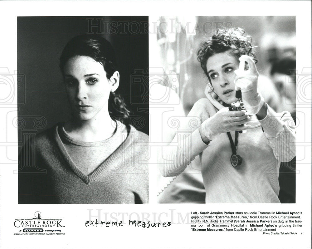 1996 Press Photo Extreme Measures Sarah Jessica Parker - Historic Images