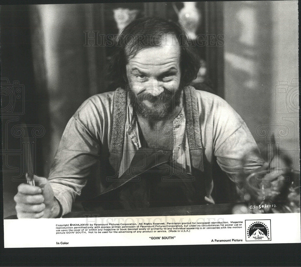 1978 Press Photo Goin&#39; South Jack Nicholson - Historic Images