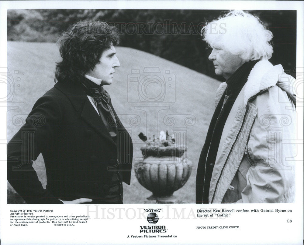 1987 Press Photo Gothic director Ken Russell - Historic Images
