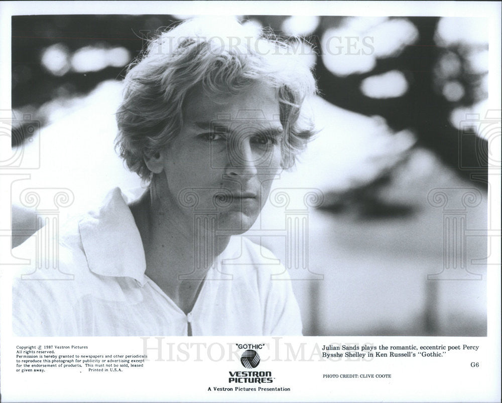 1987 Press Photo Gothic Julian Sands - Historic Images