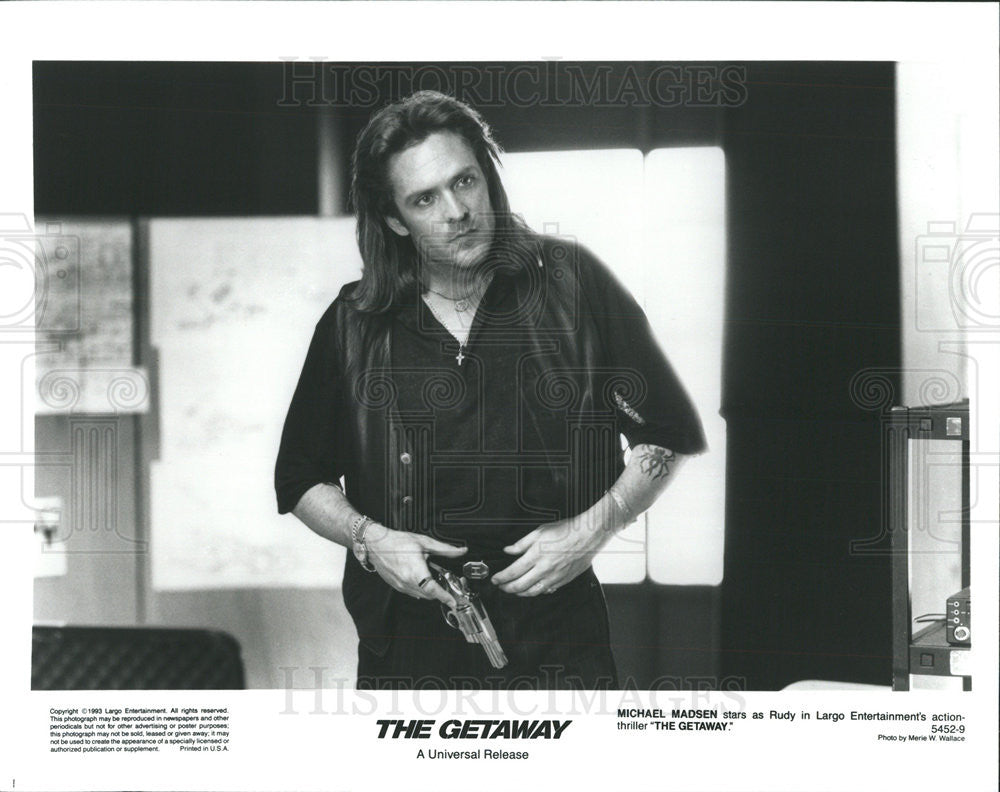 1993 Press Photo MichaelMadsen in &quot;The Getaway&quot; - Historic Images