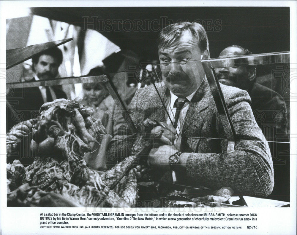 1990 Press Photo Dick Butkus in &quot;Gremlins2 The New Batch&quot; - Historic Images