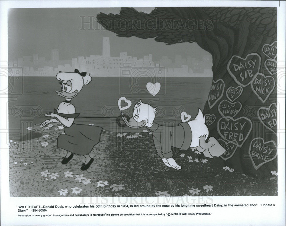 1953 Press Photo Donald&#39;s Diary (Animation) - Historic Images