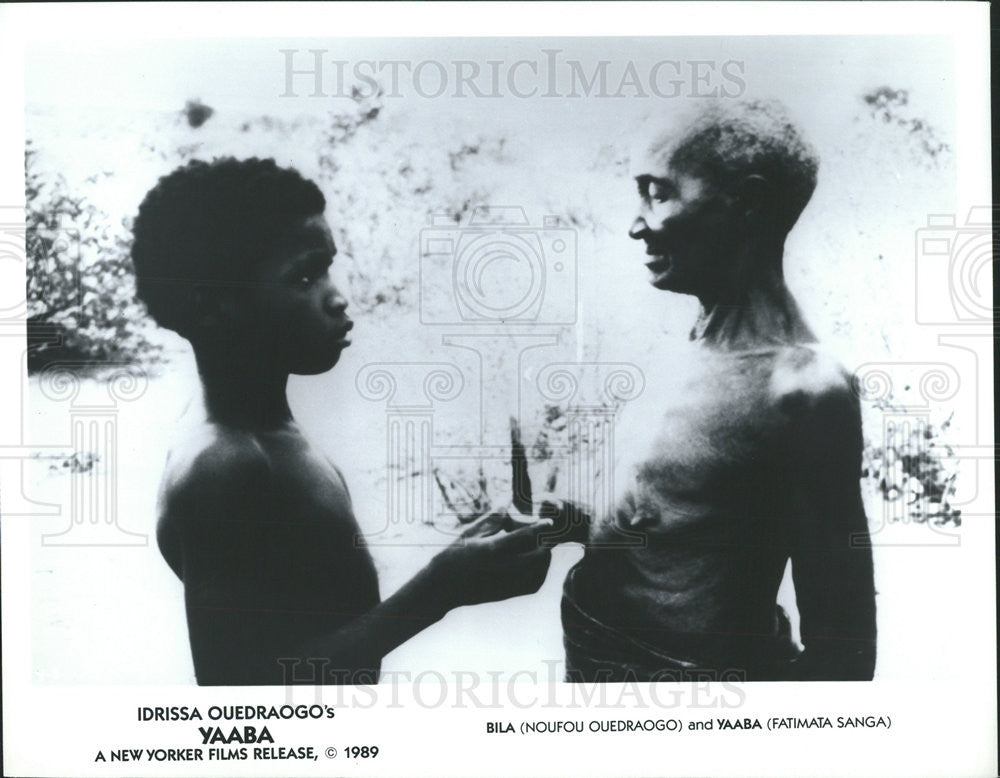 1989 Press Photo Noufou Ouedraogo &amp; Fatimata Sanga,actors - Historic Images