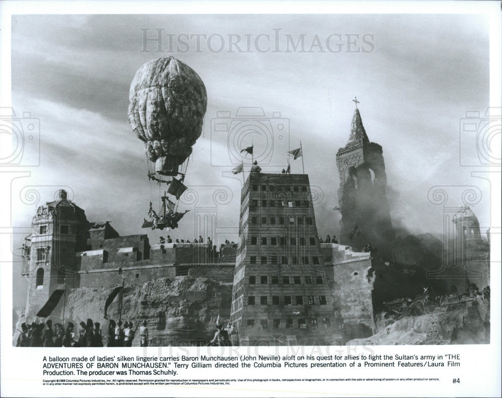 1988 Press Photo John Neville English Theatre Film Television Actor - Historic Images