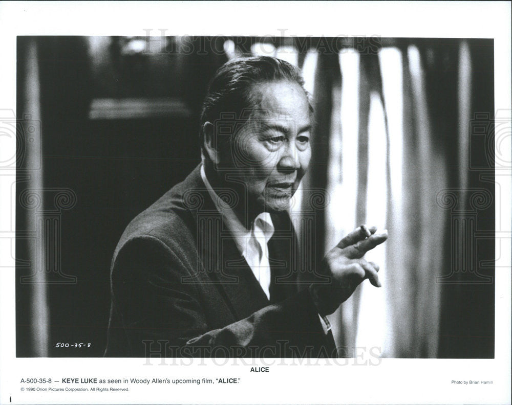 1990 Press Photo Keye Luke Stars In Woody Allen&#39;s &quot;Alice&quot; - Historic Images