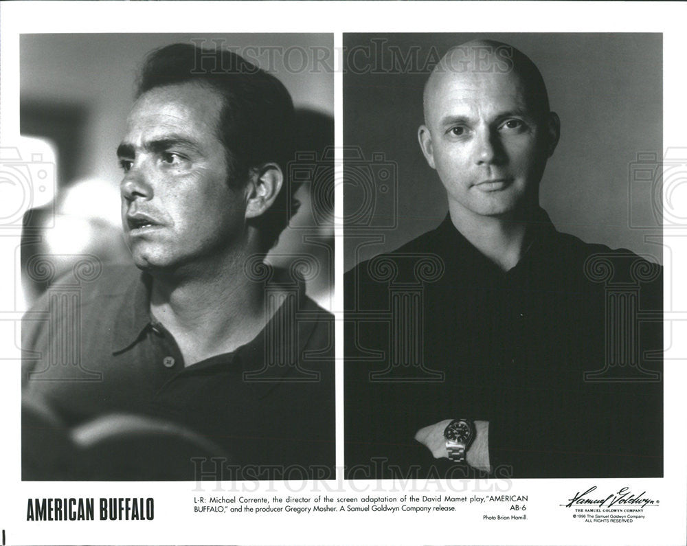 1996 Press Photo Director Michael Corrente &amp; Gregory Mosher, American Buffalo - Historic Images