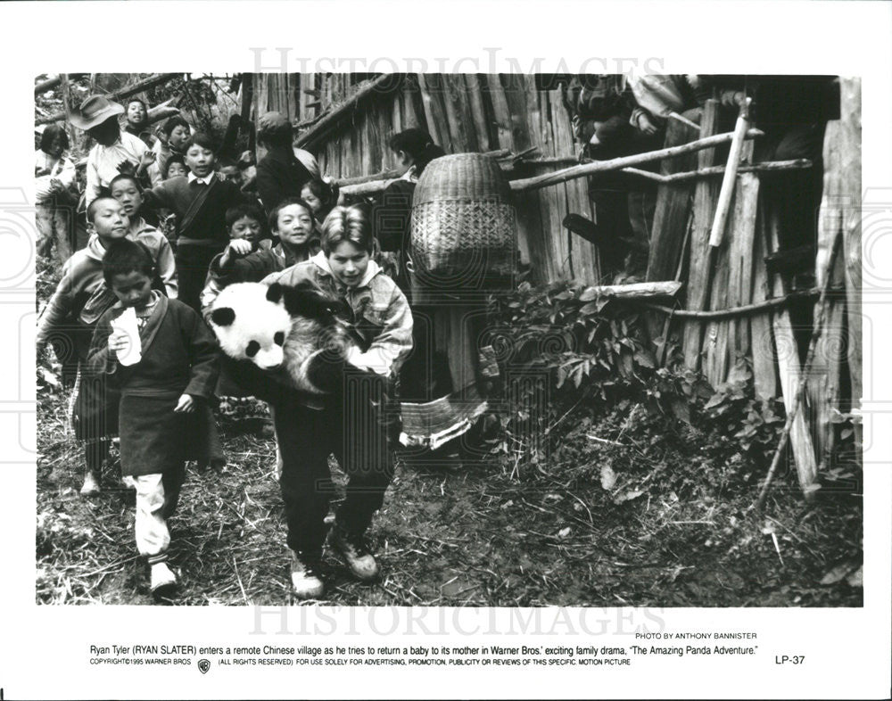 1995 Press Photo Ryan Slater in &quot;The AmazingPanda Adventure&quot; - Historic Images