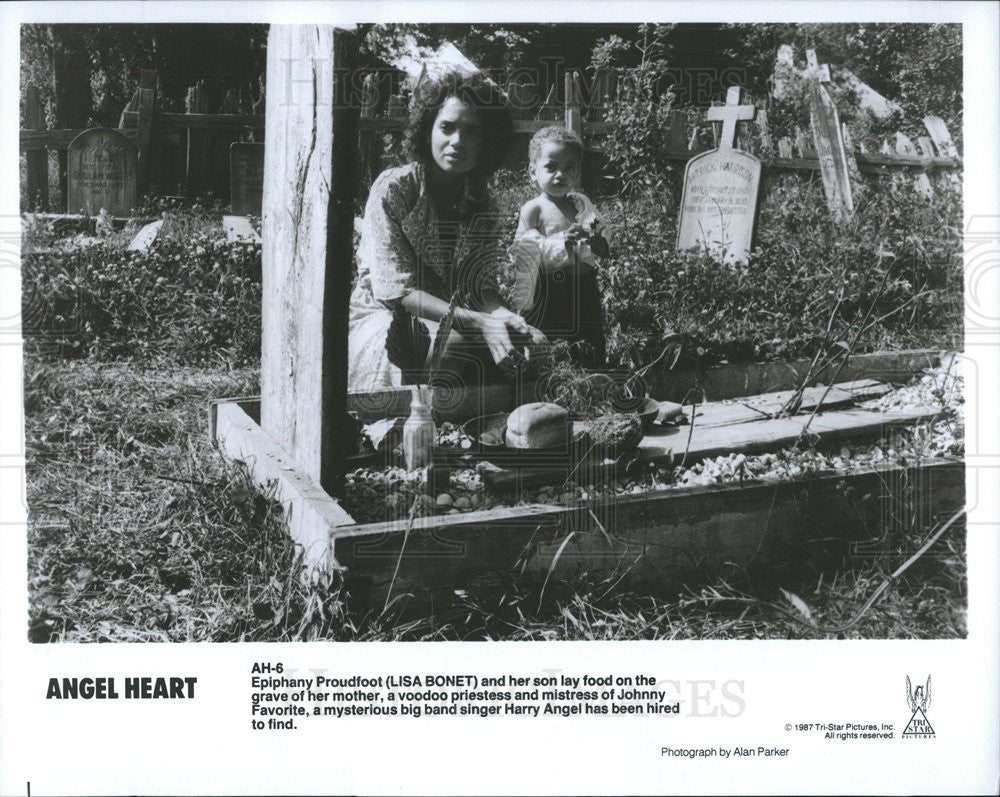 1987 Press Photo Lisa Bonet Actress Horror Mystery Movie Film Angel Heart - Historic Images