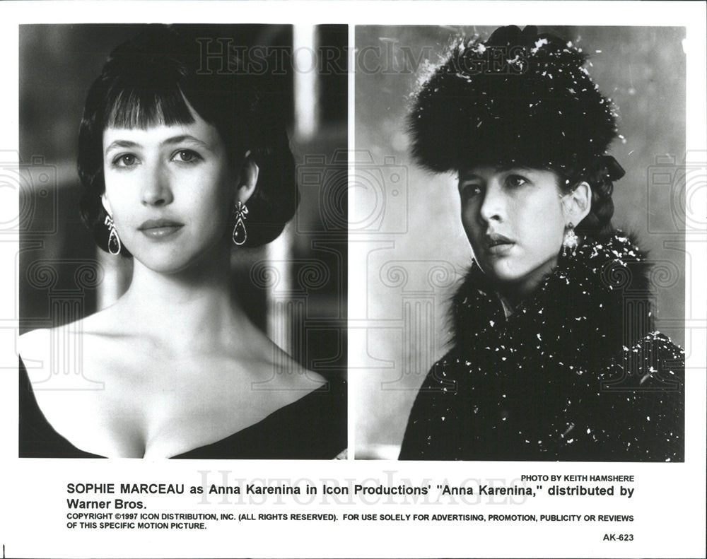 1997 Press Photo Sophie Marceau in &quot;Anna Karenina&quot; - Historic Images