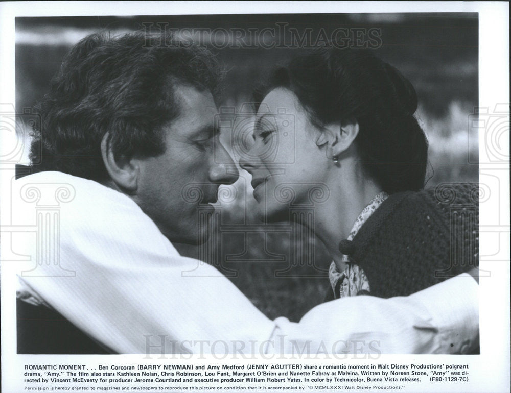 Press Photo Barry Newman and Jenny Agutter in &quot;Amy&quot; - Historic Images