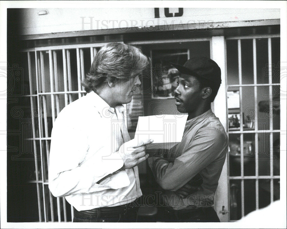 1982 Press Photo Eddie Murphy &amp; Nick Nolte &quot;48 Hours&quot; - Historic Images