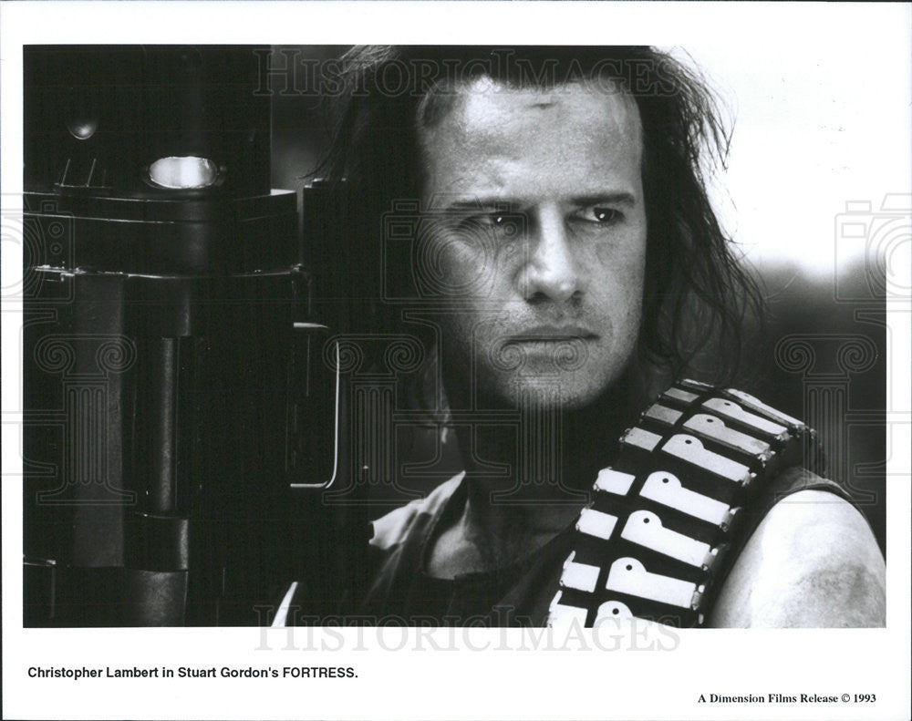 1993 Press Photo Christopher Lambert &quot;Fortress&quot; - Historic Images