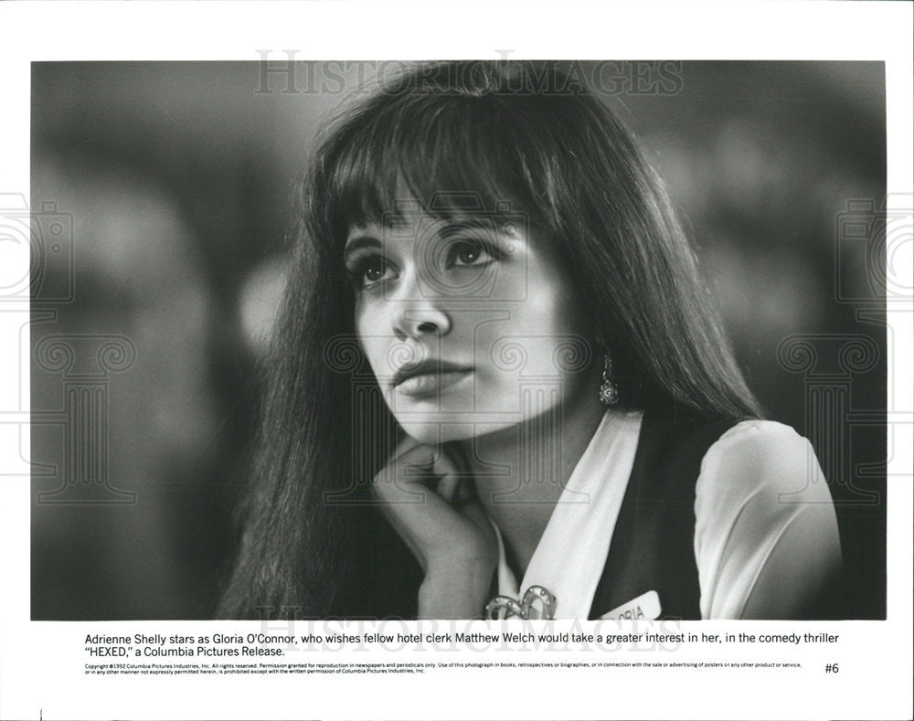 1992 Press Photo Actress Adrienne Shelly plays Gloria O&#39; Connor in &quot;HEXED&quot; - Historic Images