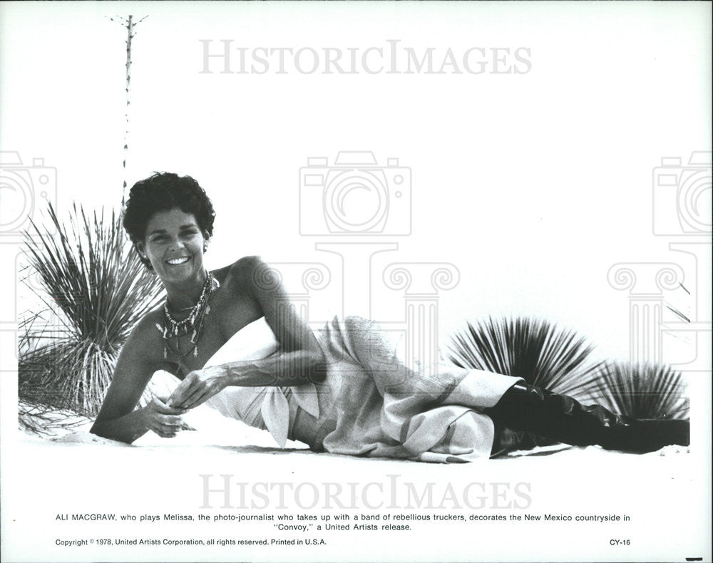 1978 Press Photo Ali Macgraw as Melissa in &quot;Convoy&quot; - Historic Images