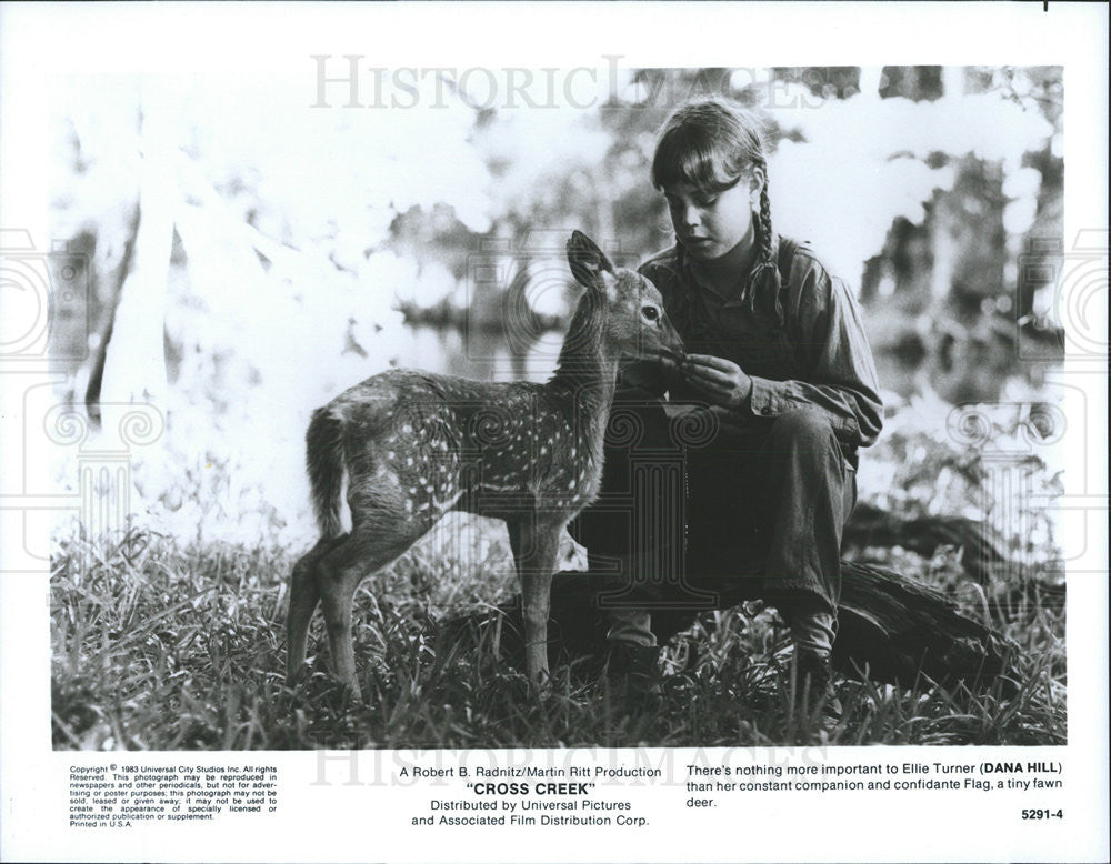 1983 Press Photo Actress Dana Hill in the Movie Cross Creek - Historic Images