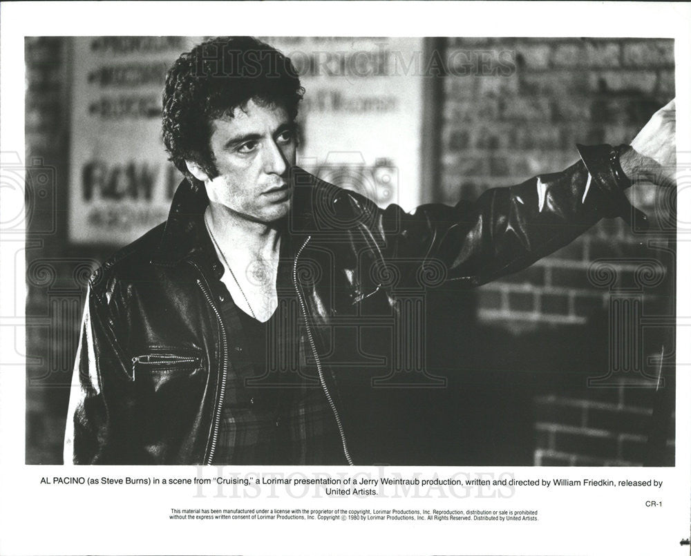 1980 Press Photo Al Pacino Stars As Steve Burns In "Cruising" - Historic Images