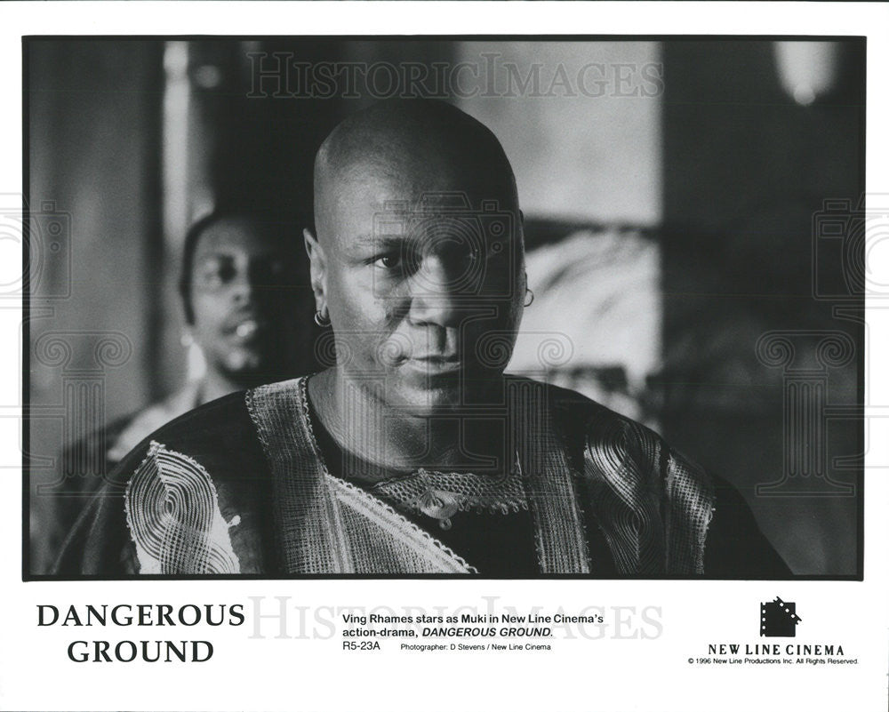 1996 Press Photo Actor Ving Rhames in Dangerous Ground - Historic Images