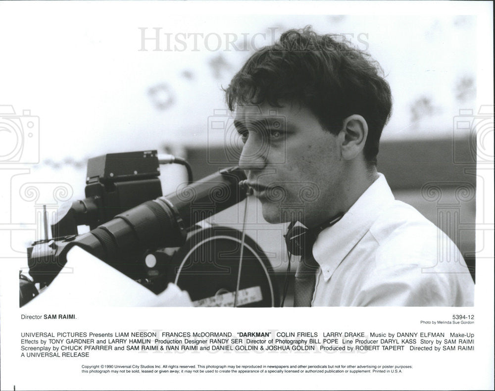 1990 Press Photo Director Sam Raimi - Historic Images