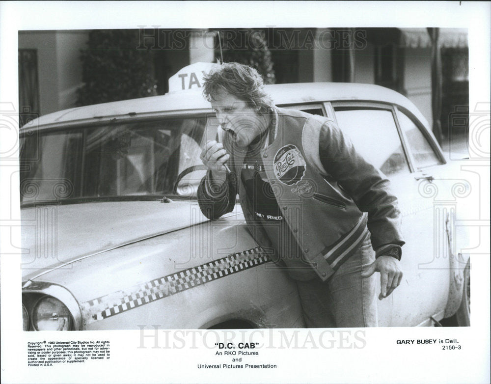 1983 Press Photo Actor Gary Busey in the Movie D.C. Cab - Historic Images