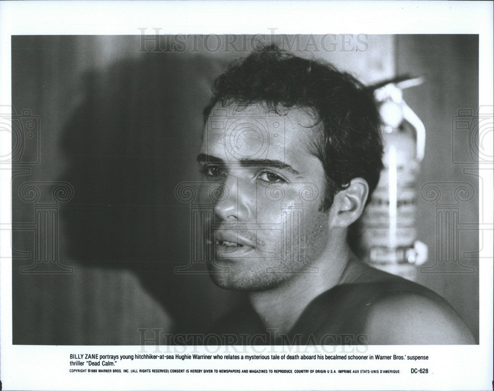 1989 Press Photo Billy Zane portraying Hughie Warriner in film &quot;Dead Calm&quot; - Historic Images