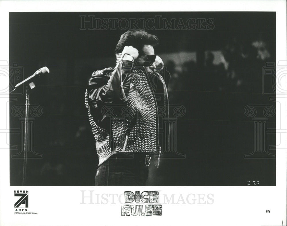 1991 Press Photo  Dice Rules a comedy double album by comedian Andrew Dice Clay - Historic Images