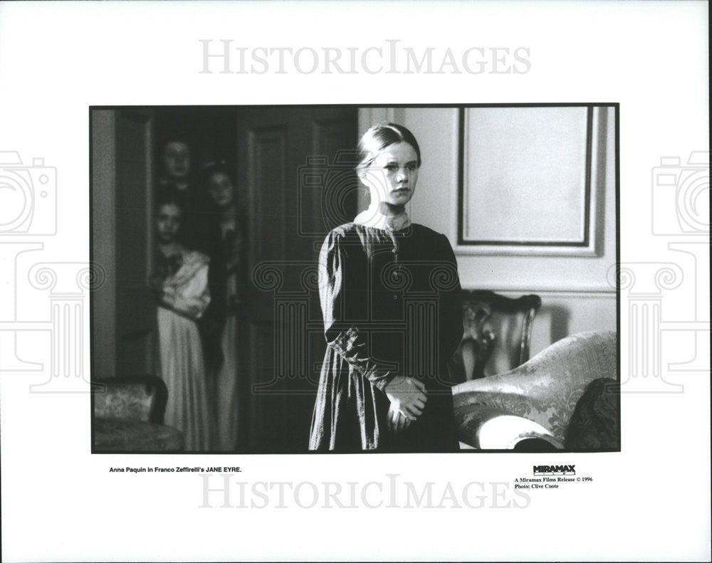 1996 Press Photo Anna Paquin stars in &quot;Jane Eyre&quot; - Historic Images