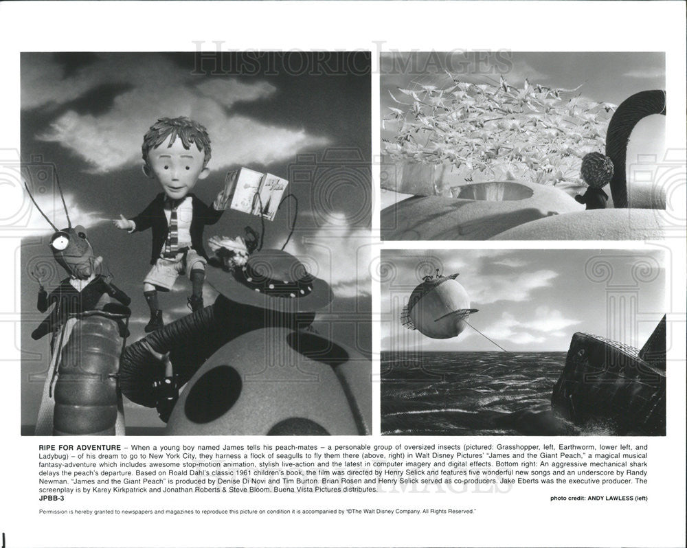 Press Photo James and the Giant Peach (Disney) - Historic Images