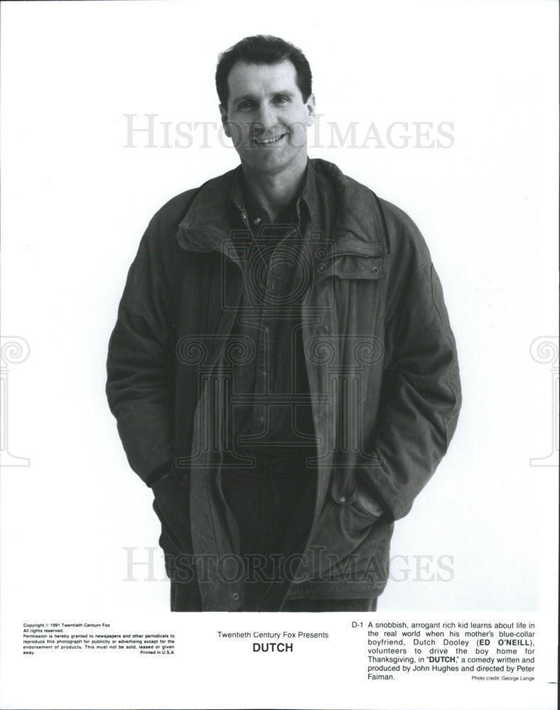 1991 Press Photo Ed O&#39;Neill stars in &quot;Dutch&quot; - Historic Images