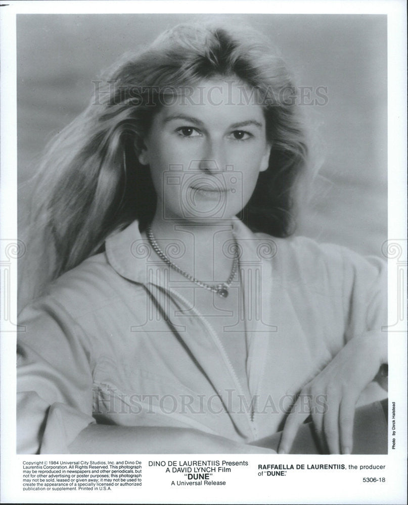 1984 Press Photo Raffaella De Laurentiis is the Producer of &quot;Dune&quot; - Historic Images