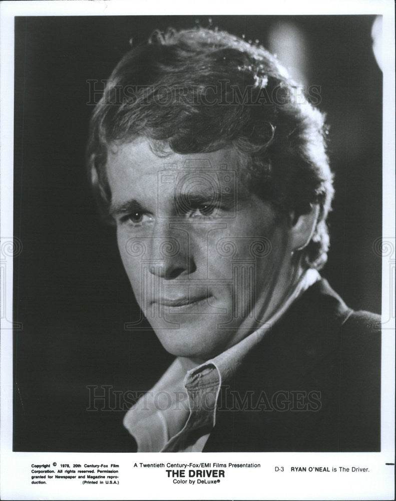 1978 Press Photo Ryan O&#39;neal in &quot;The Driver&quot; - Historic Images